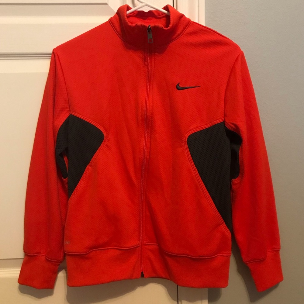 Kids orange Nike jacket